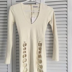 white long sleeve dress